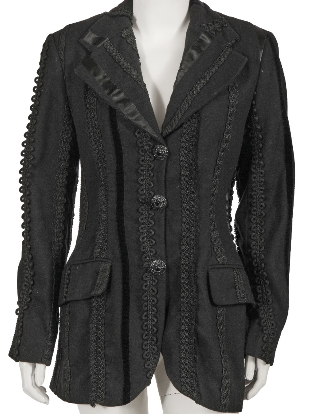 Dolce Gabbana black wool jacket